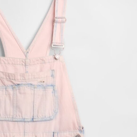 Gap Ultra Soft Denim Baggy Overalls (Pink!) - Picture 1 of 6